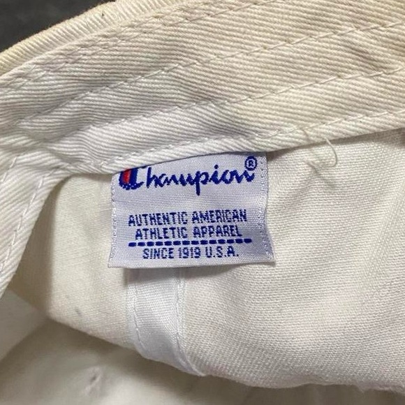Vintage White Champion Dad Hat - Picture 2 of 2